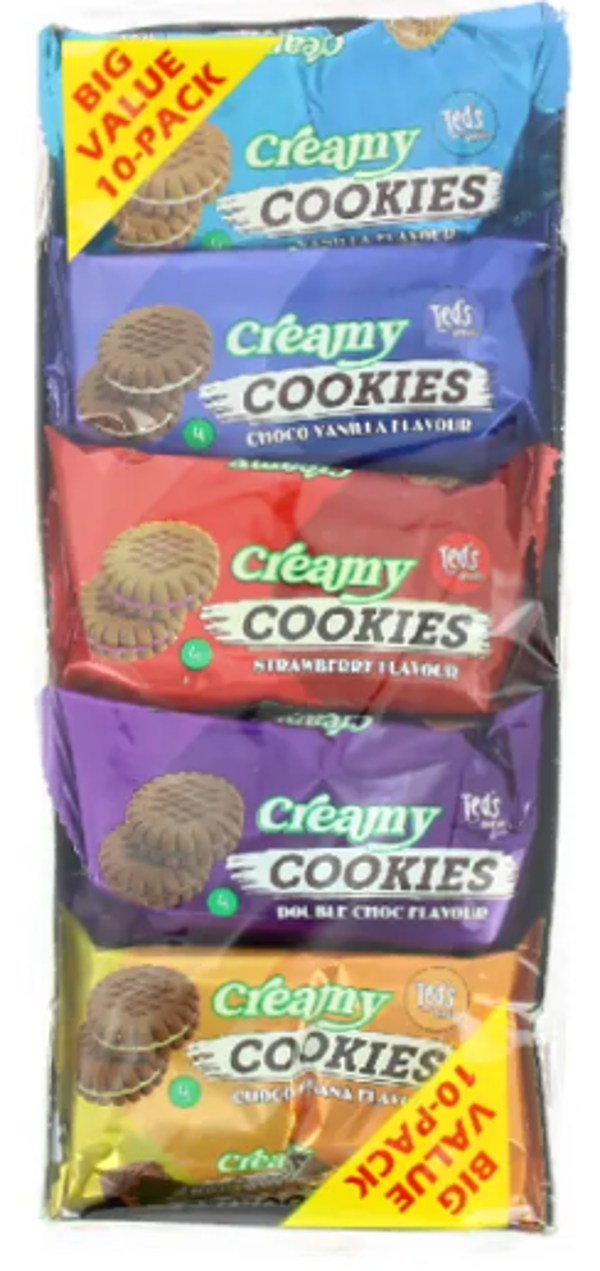 Ted’s Favorites 2 x Variations de Cookies, Paquet de 10
