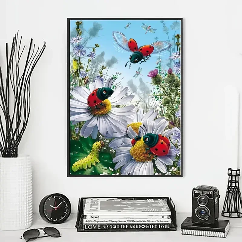 Diamond Painting Coccinelle 4O cm/ 30 cm