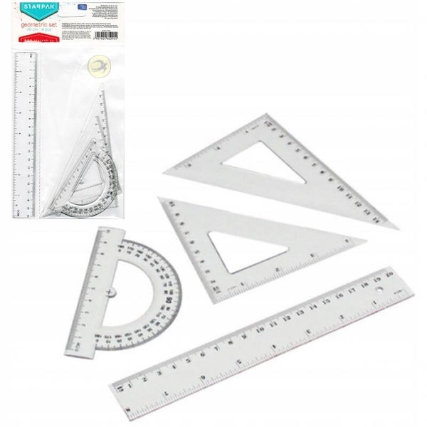 Ensemble géométrique 20 cm 4 pièces Starpak