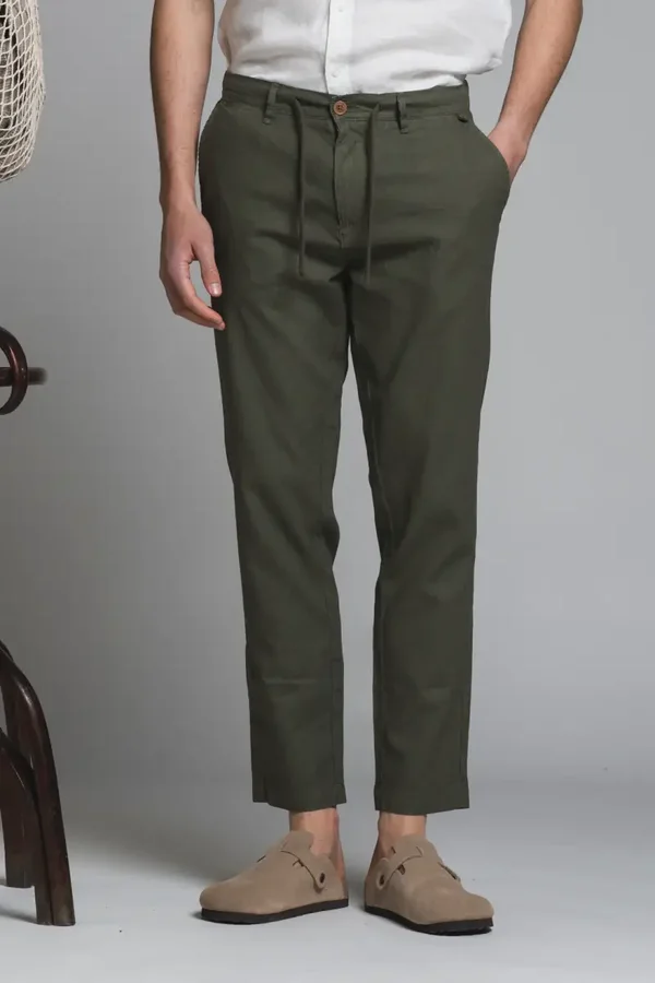 MILES CHINO LONG MIXED LINEN