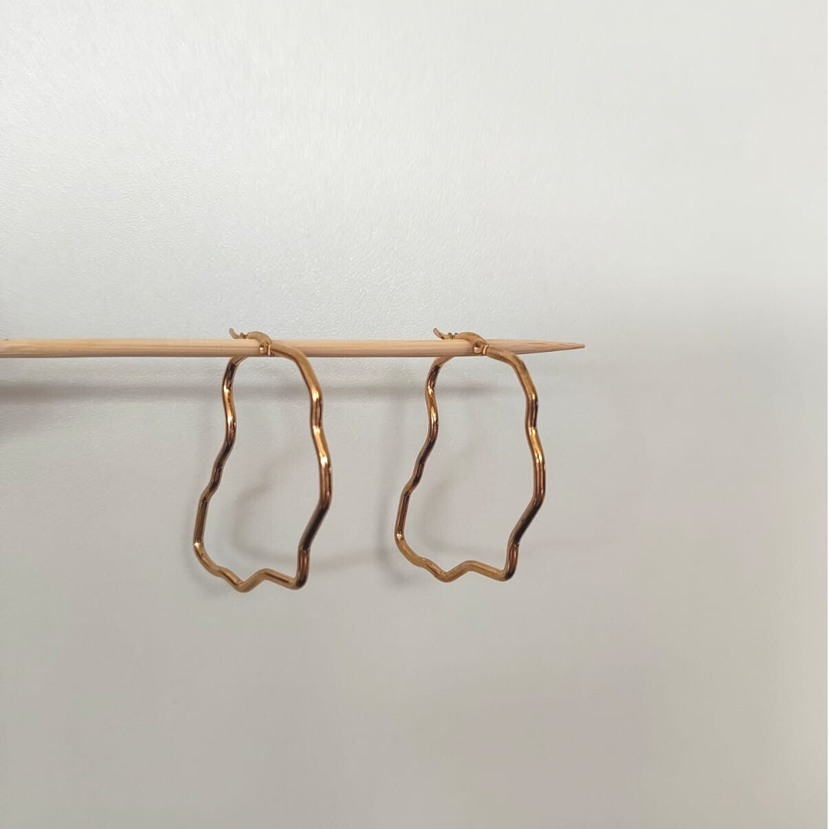 Earrings gold XL