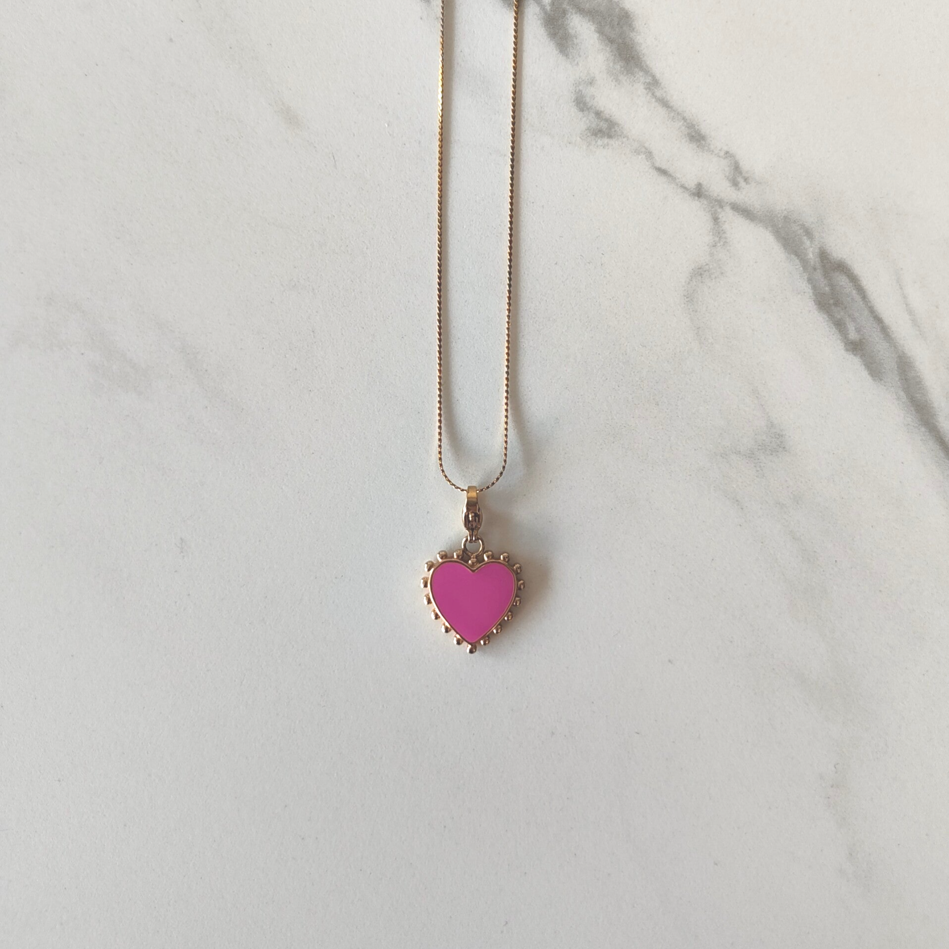 Funky heart necklace