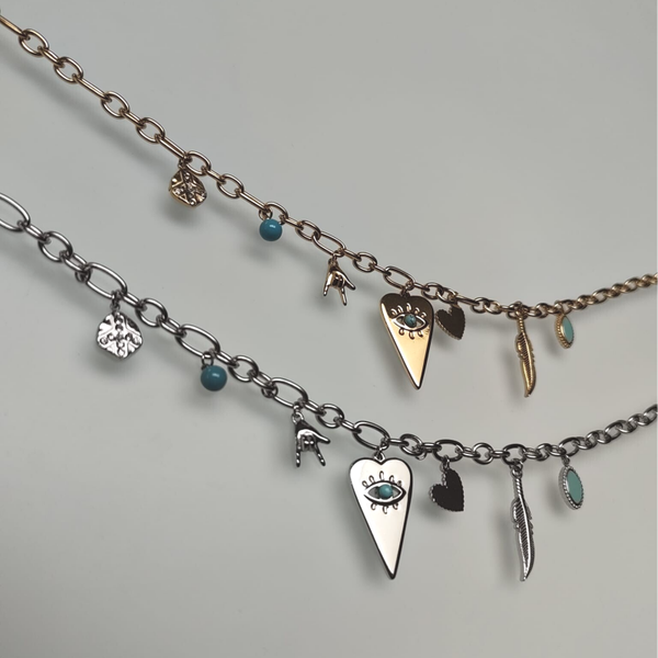 Cheering charms necklace