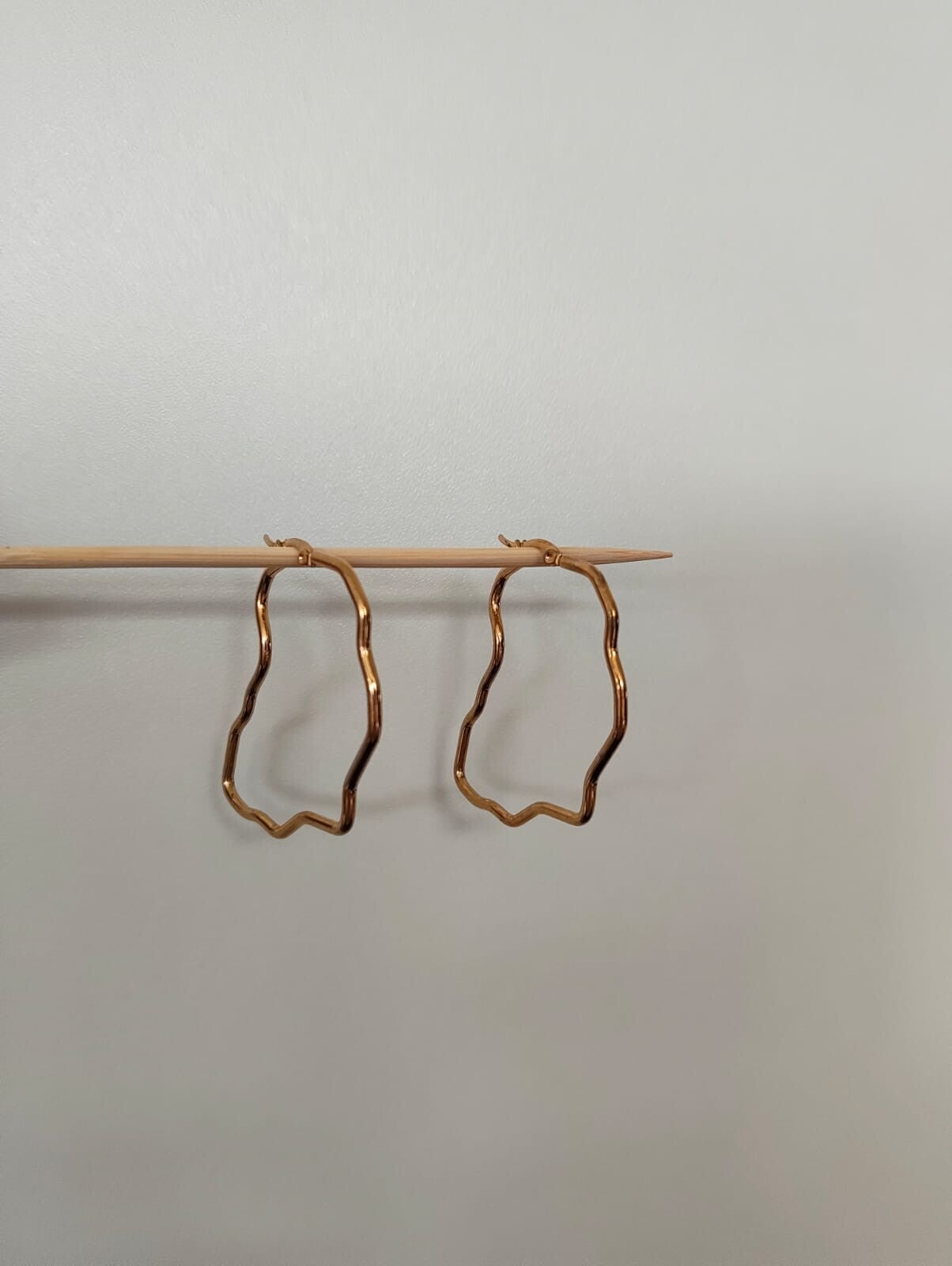 Earrings gold XL