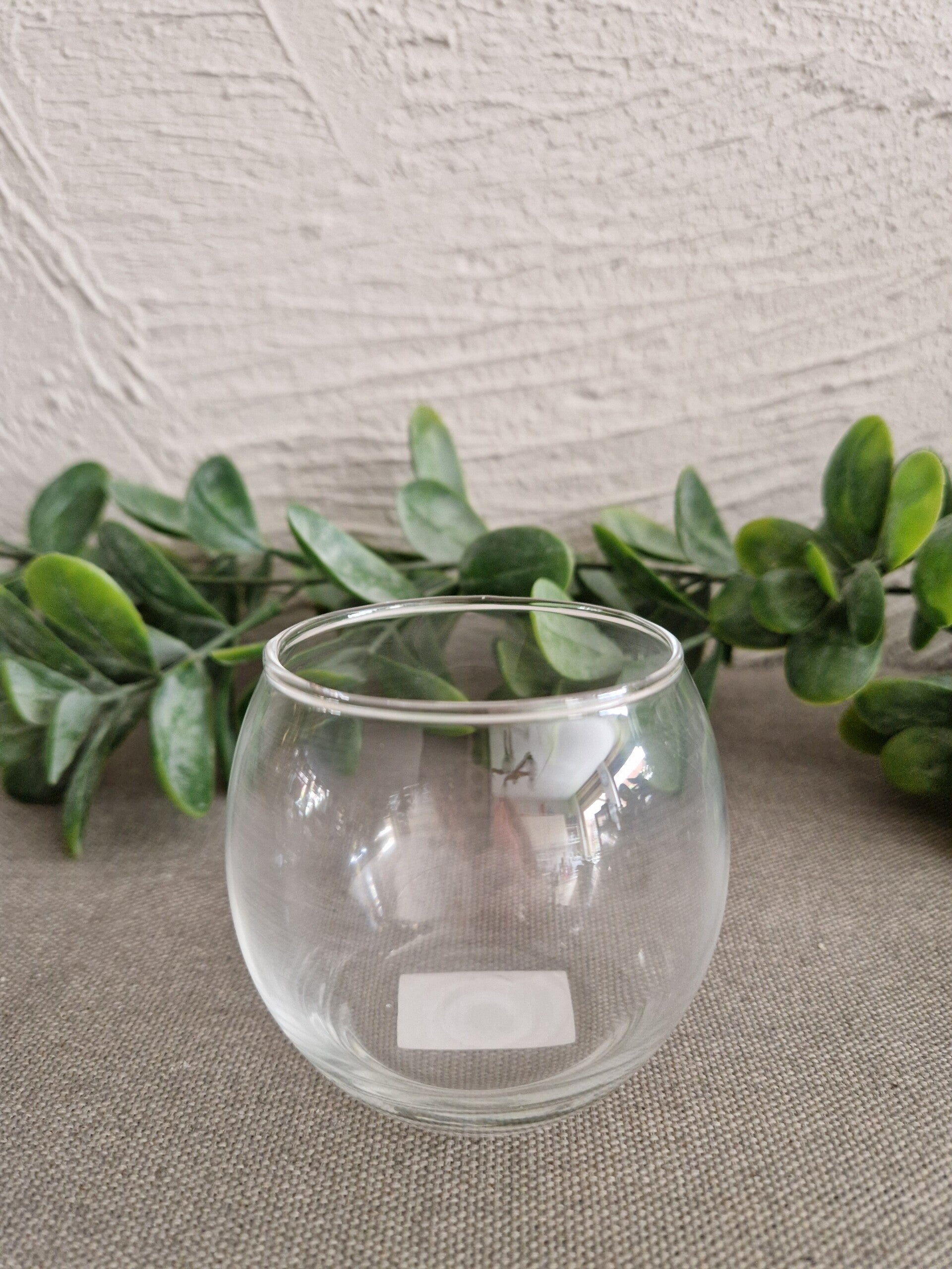 Glazen potje        Ø 8     H 7 cm