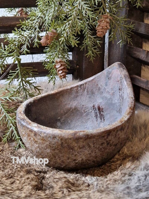 Druppel schaaltje     Bruin       Gr   -+ 13x5x11cm