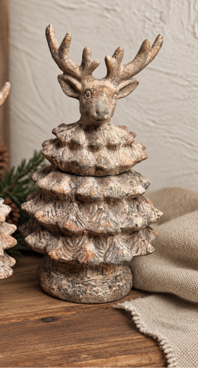 Kerstboom Hert met Deksel Diverse Maten