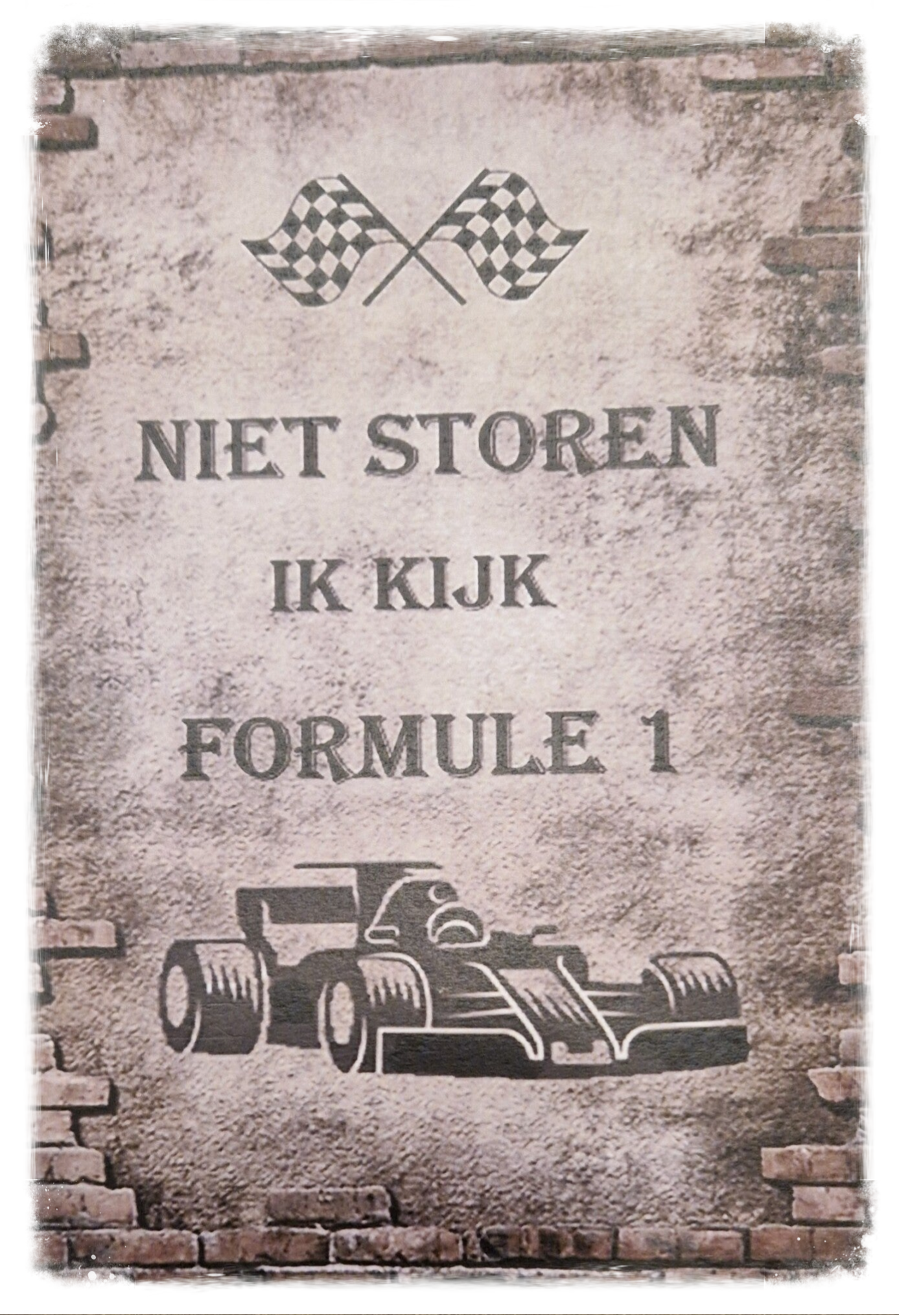 NIET STOREN IK KIJK FORMULE 1