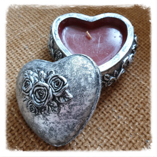 Hart vormige geurkaars