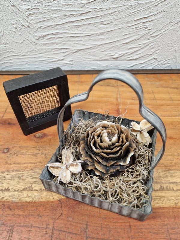 metalen bakje met handvat Gift - Set