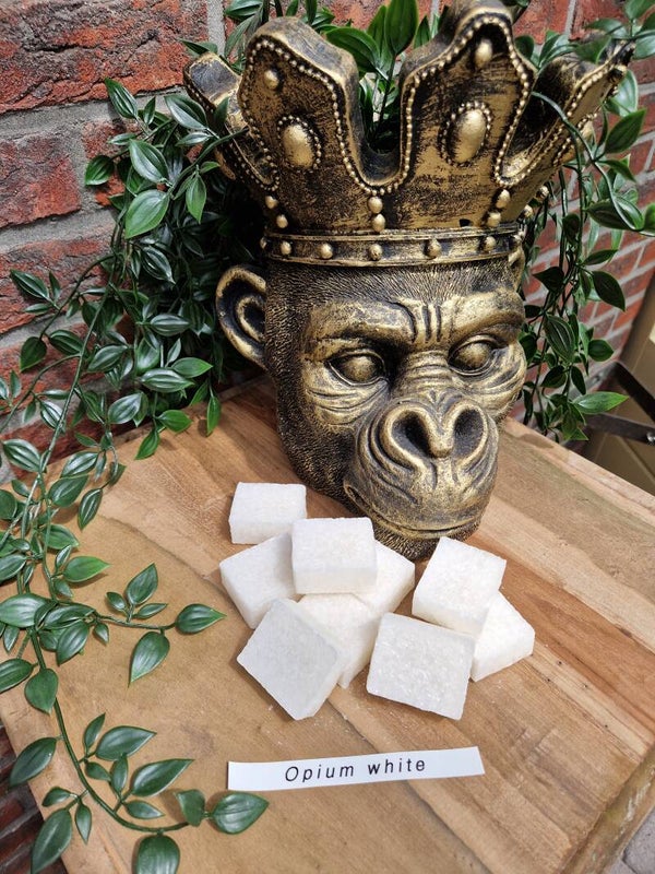 Amberblokje Opium White