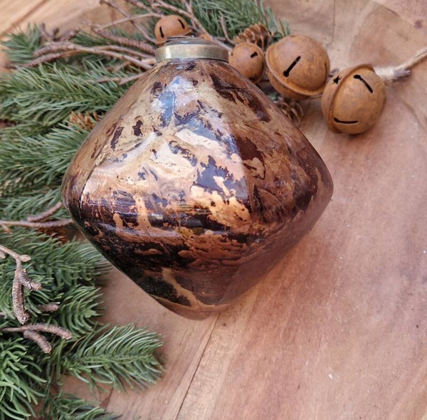 6443 Kerstbal Brown Marble.