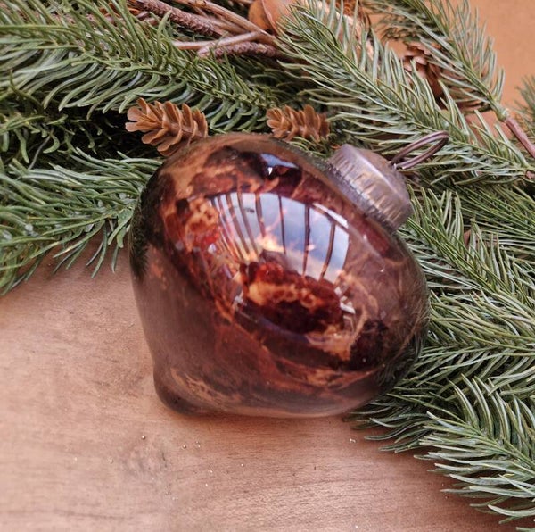 6449 Kerstbal Brown Marble.