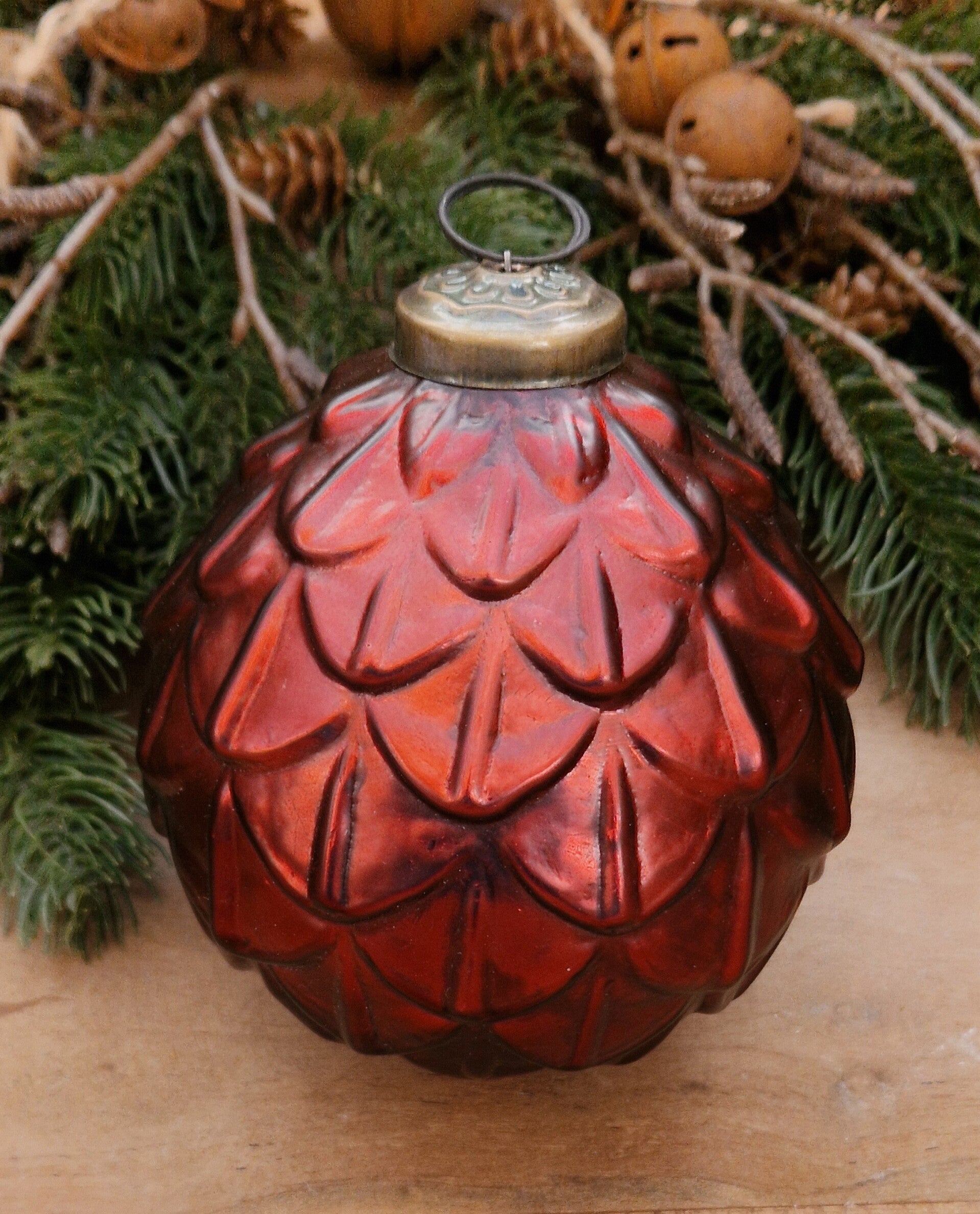 6471 Kerstbal Burgundy