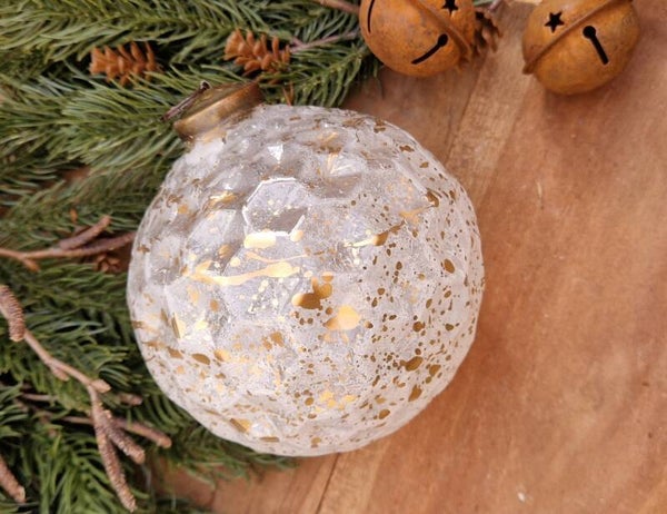 6478 Kerstbal White  Gold