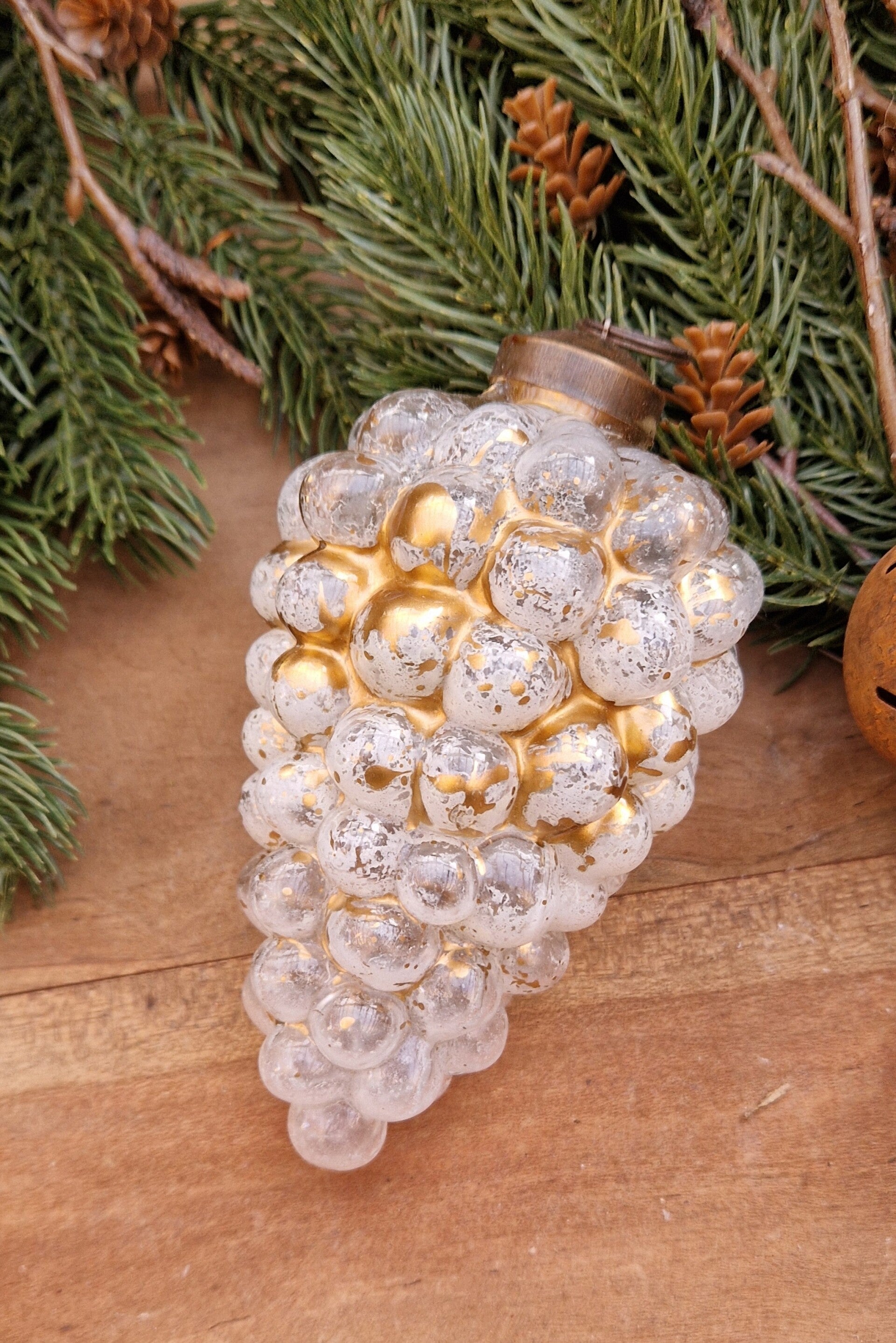 6479 Kerstbal White  Gold