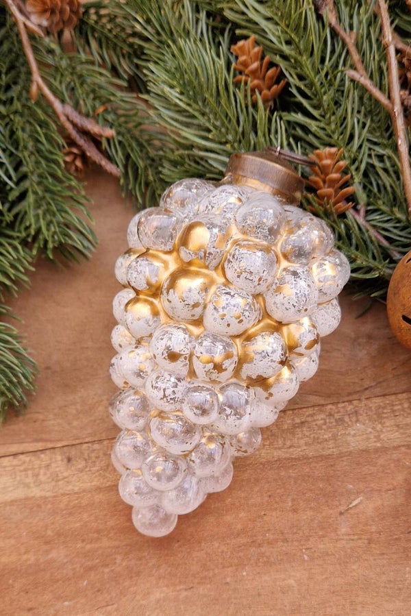 6479 Kerstbal White  Gold