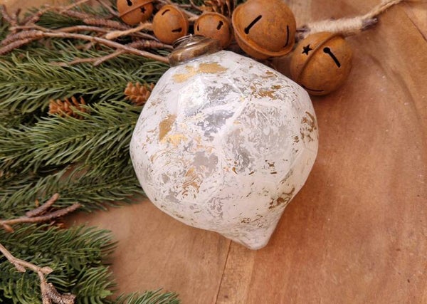 6480 Kerstbal White  Gold