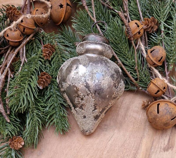 6502 kerstbal Gold Sprinkle