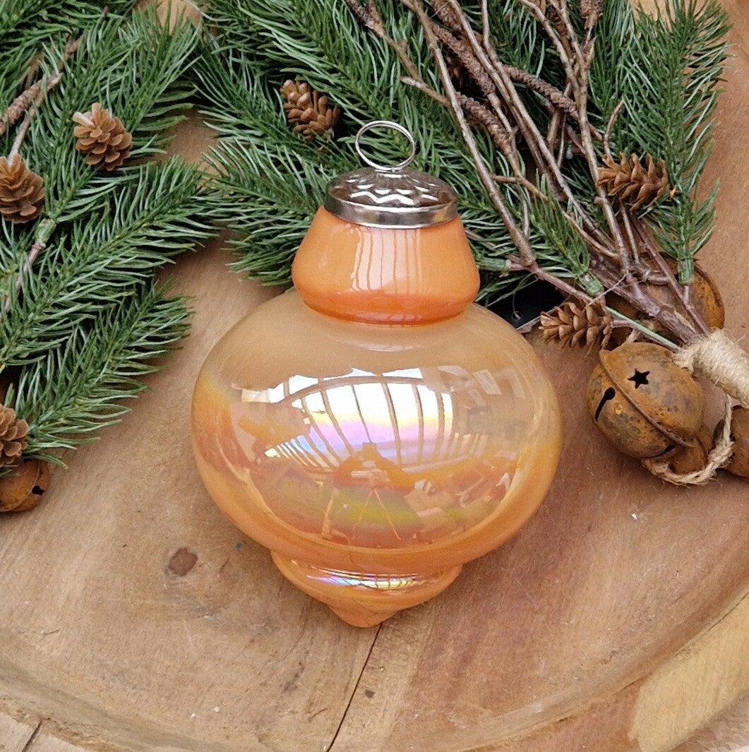 7842 Kerstbal Orange Lustre