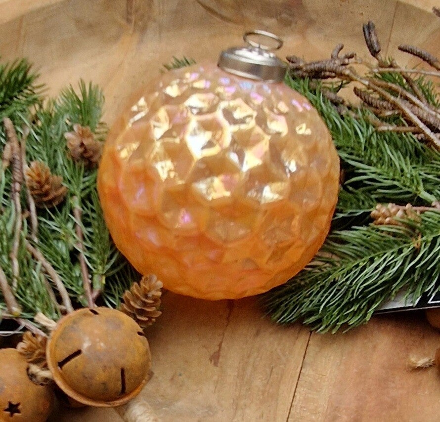 7870 Kerstbal Orange Lustre
