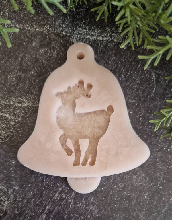 Pre - Order Kersthanger Kerstklok Hert  5 stuks