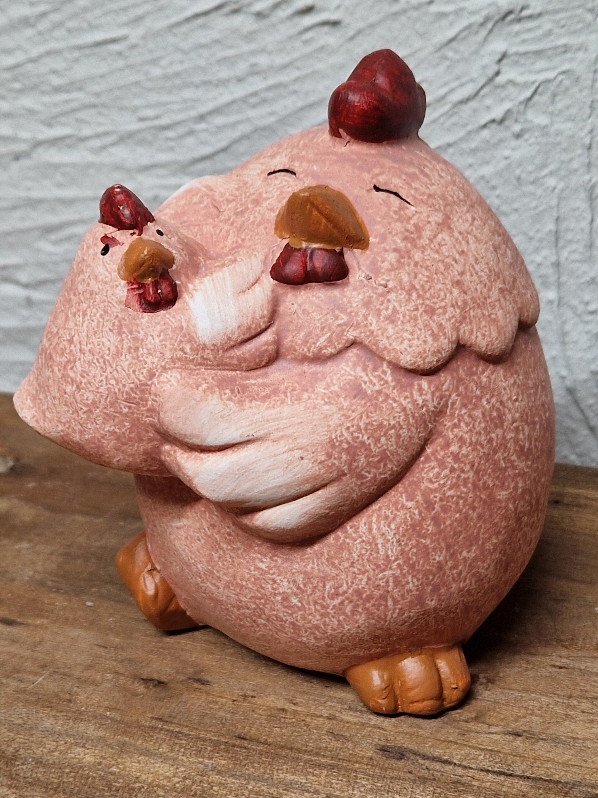 Kip met Kuiken Roze Countryfield