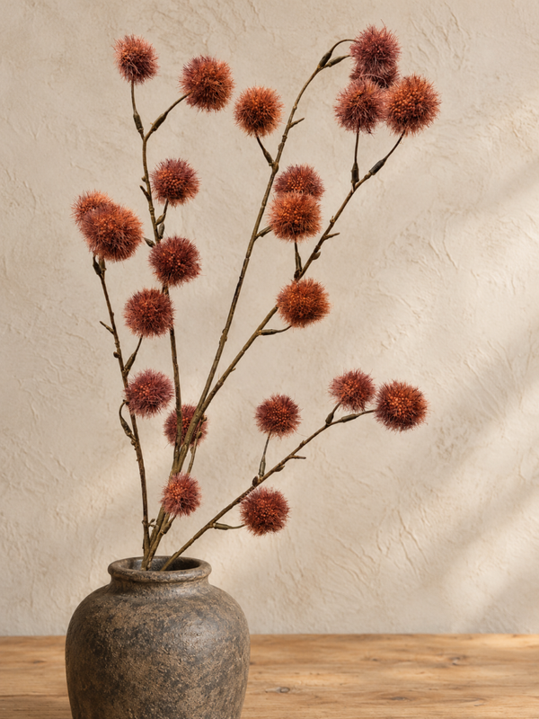 Kunsttak Pompom Rood