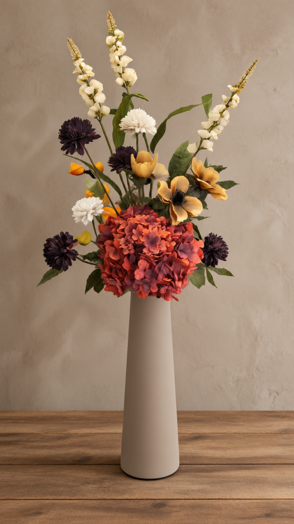 Luxe Herfstboeket inclusief Vaas Taupe