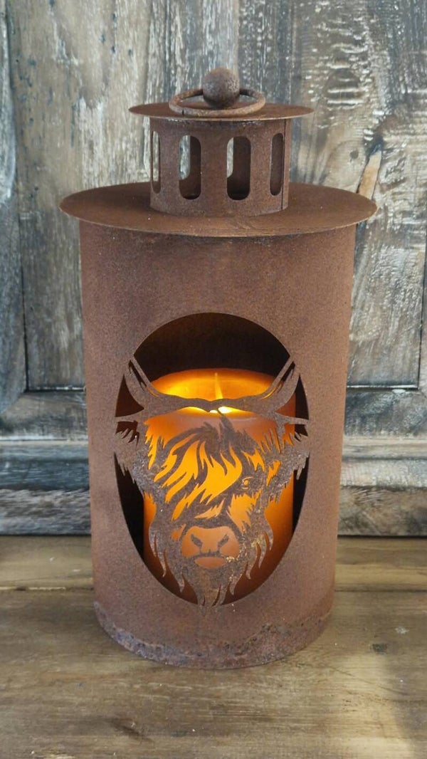 Metalen Windlicht Hooglander Roest diverse maten
