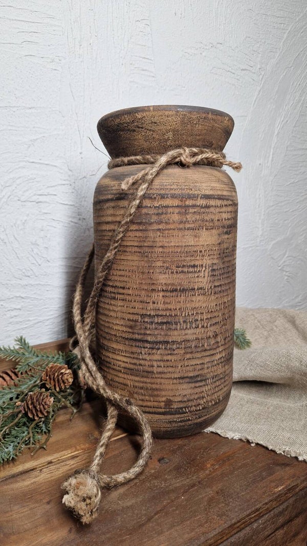 Nepalese pot met touw S