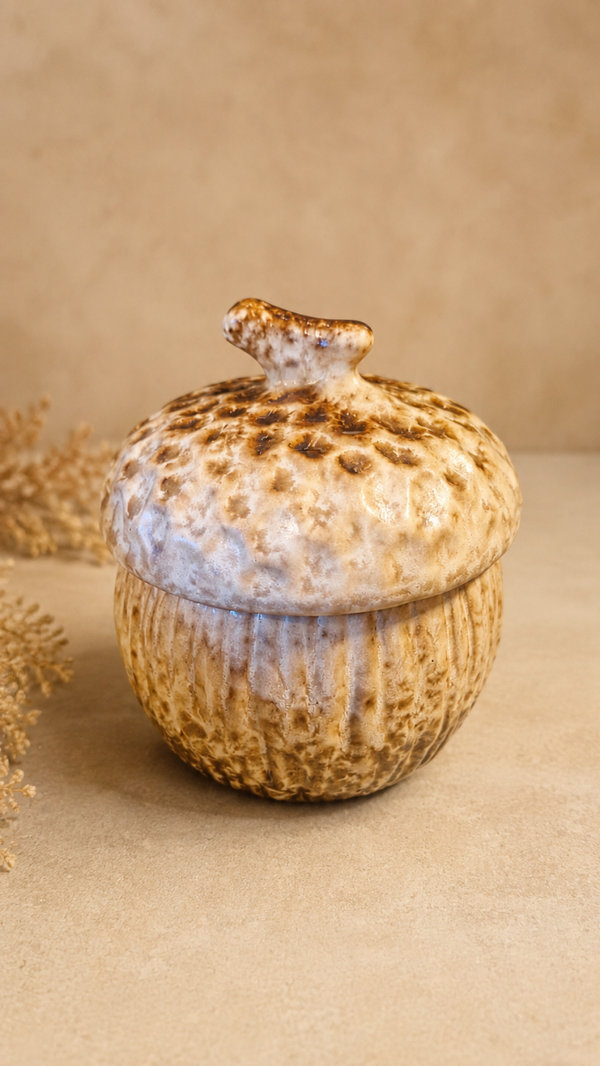 Opbergbakje Pompoen Beige Aardewerk