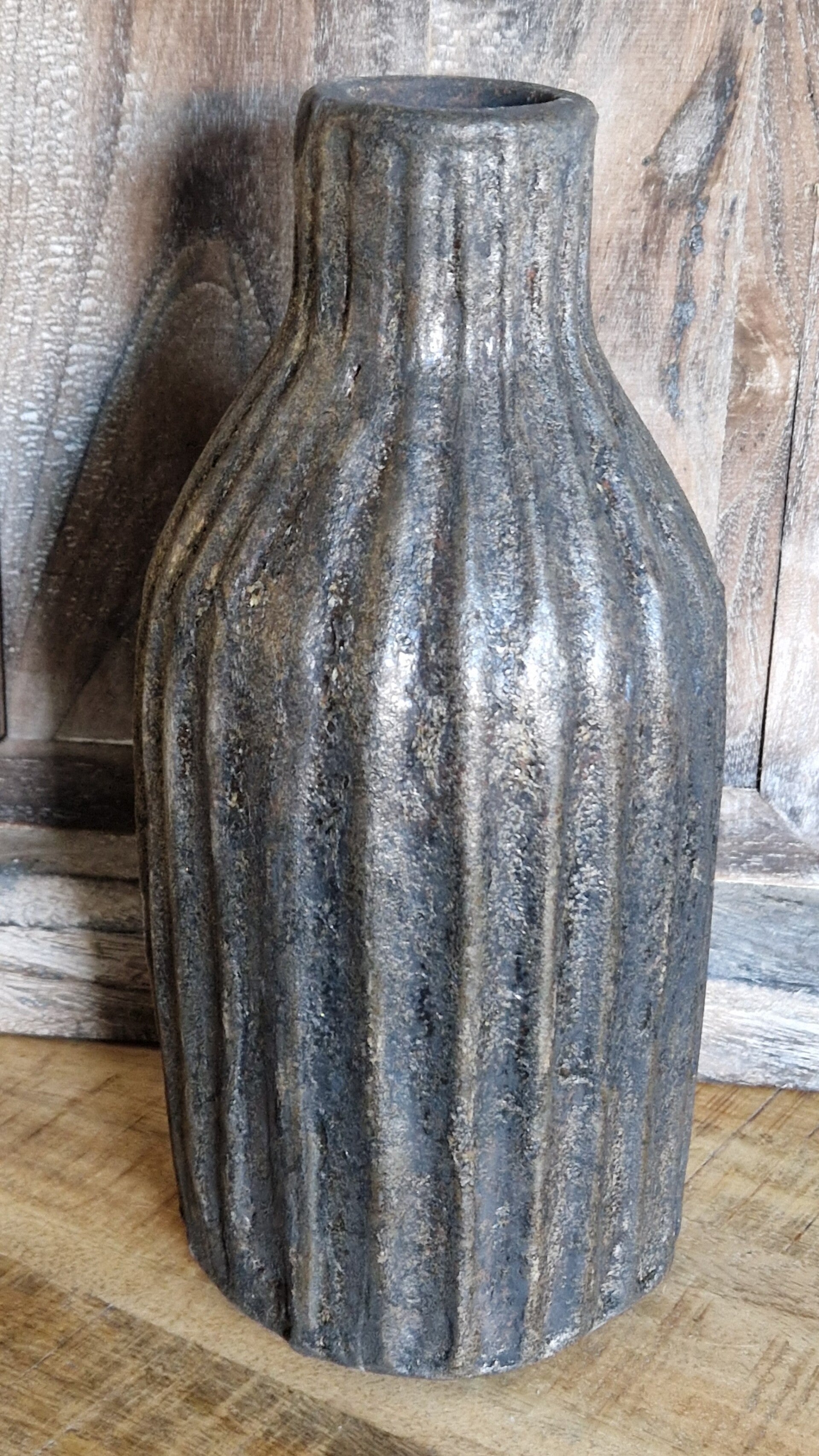 Aardewerk vaas Bruin
