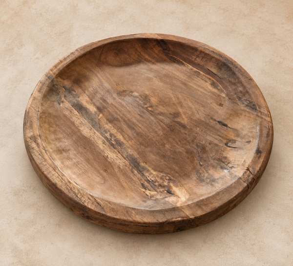 Robuuste houten schaal 50 ø
