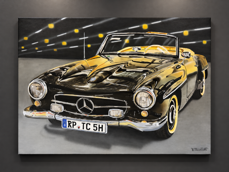 Timeless Collection | „Mercedes SL190“ 60x80cm | 1.000,00€
