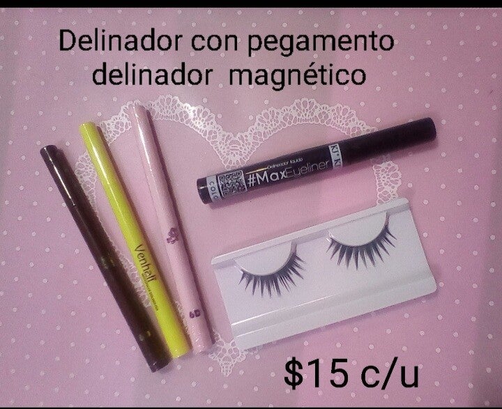 Delineador con pegamento