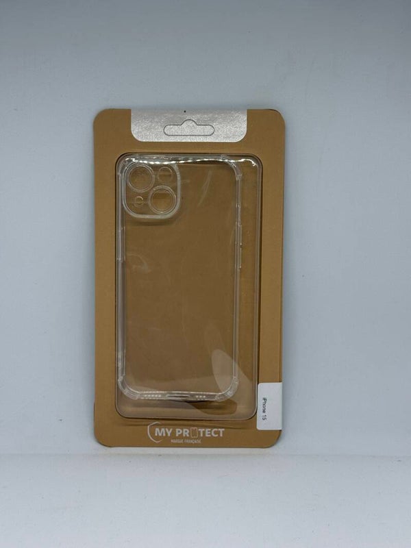 Coque de protection transparente à coins renforcés – Apple Iphone 15