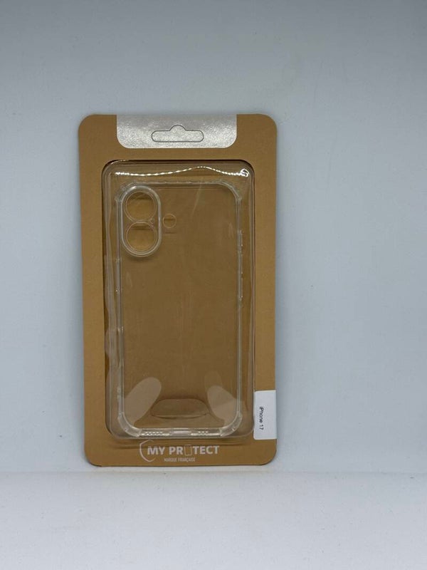 Coque de protection transparente à coins renforcés – Apple Iphone 17