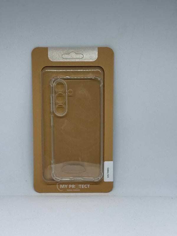 Coque de protection transparente à coins renforcés Samsung S25