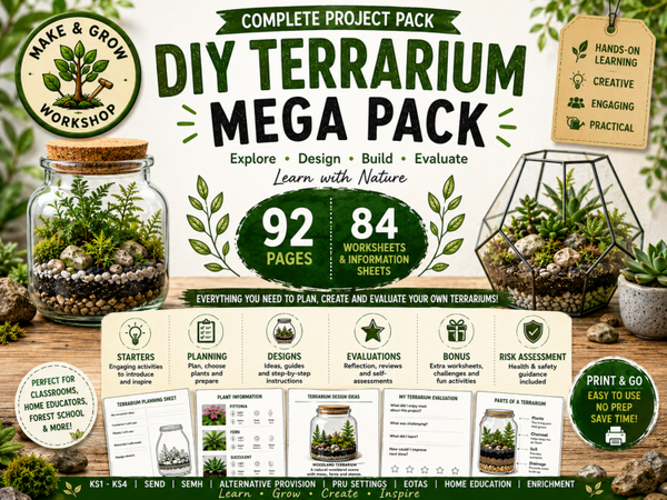 DIY Terrarium Mega Pack | 84 Worksheets & Activities