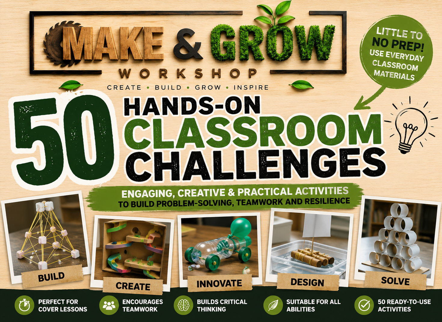 50 Quick Classroom Activities Using Everyday Materials