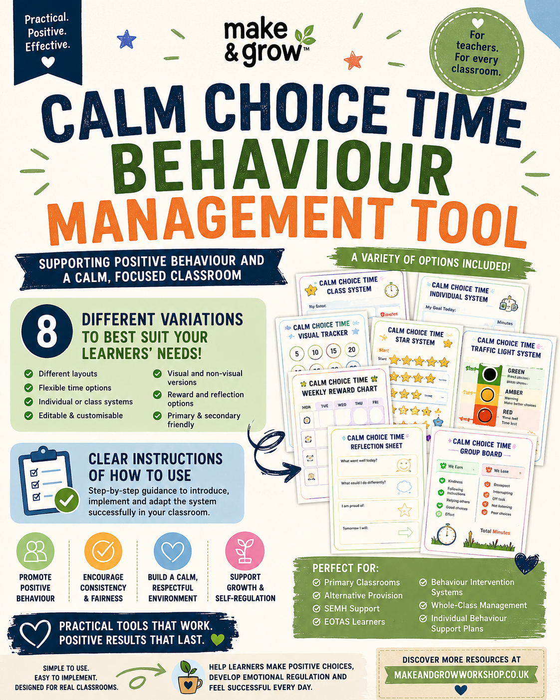 Calm Choice Time Behaviour Management Tool