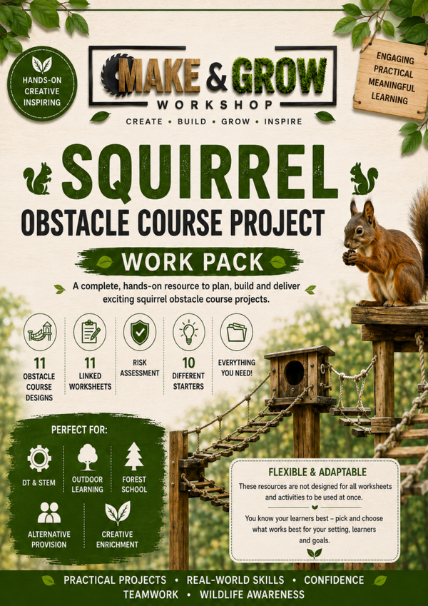 Squirrel Assault Course! 🐿️ Woodland DT & Outdoor Learning Pack