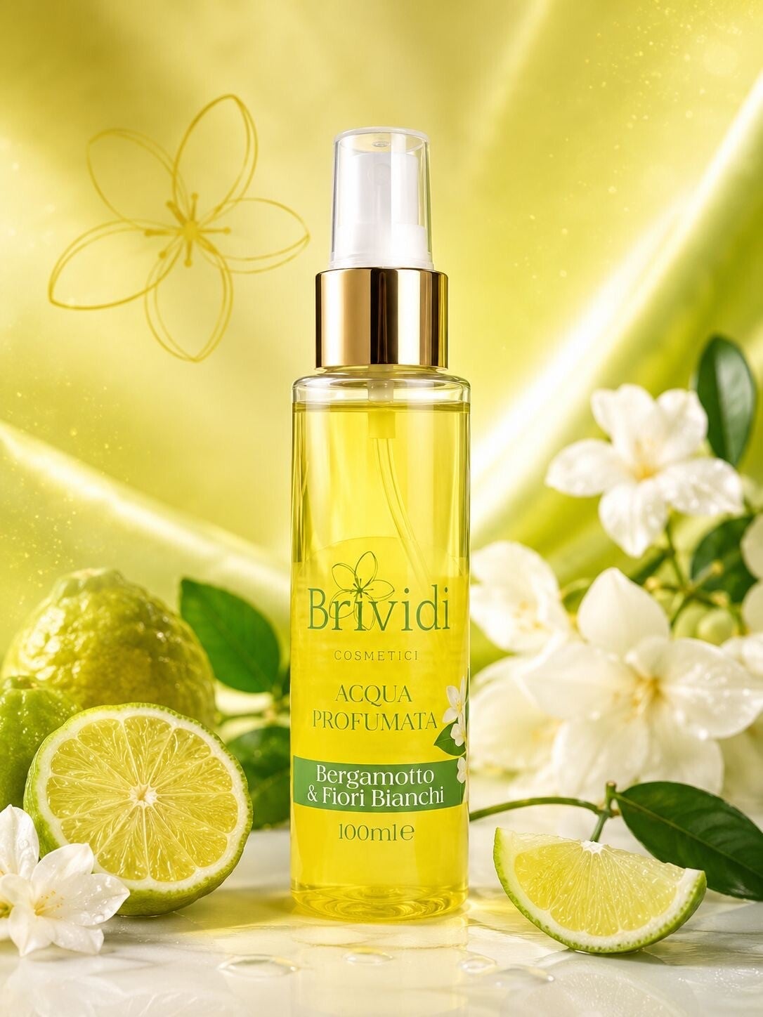 Acqua Profumata Bergamotto & Fiori Bianchi 100ML