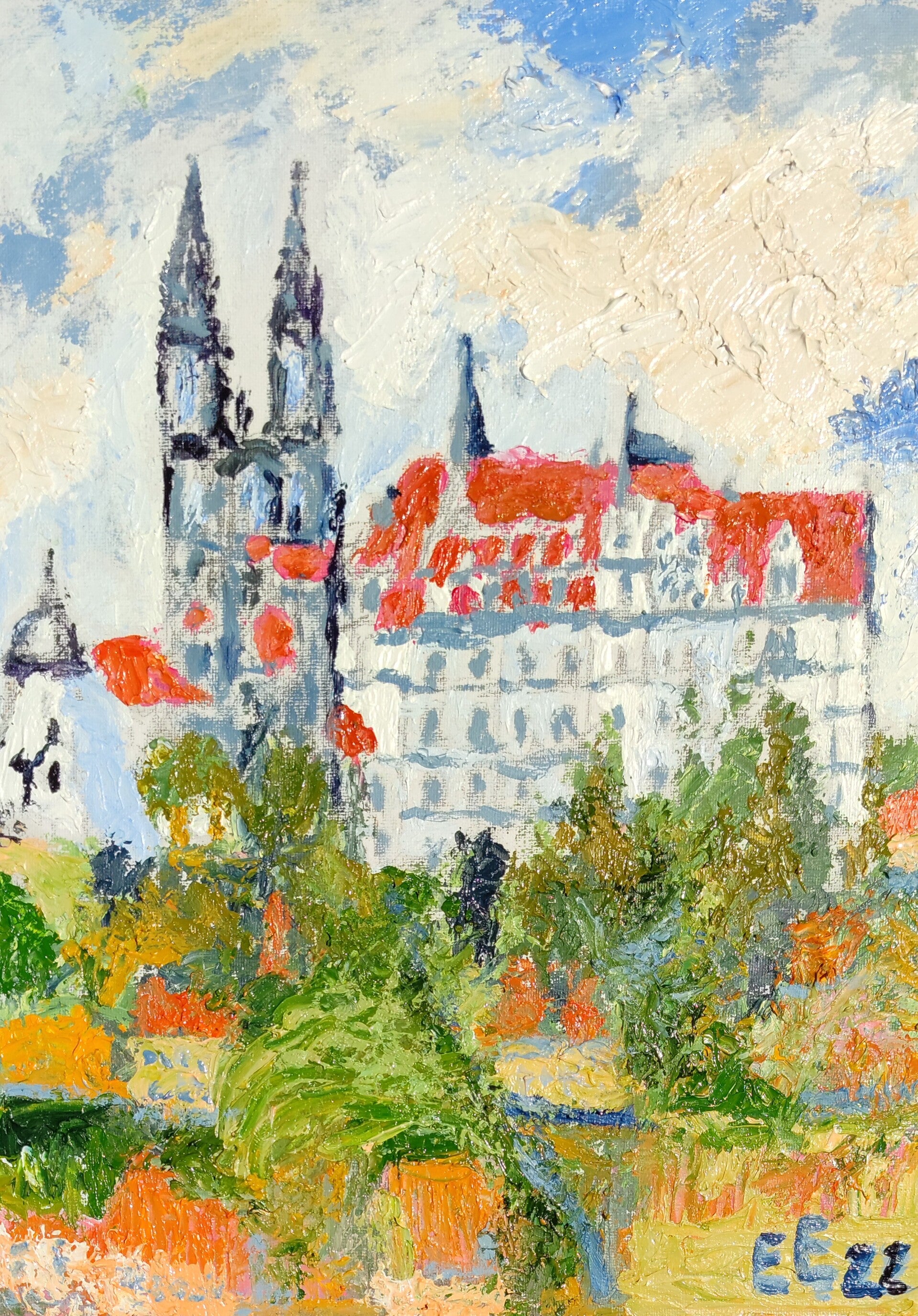 Meißner Dom von der Lorenzgasse