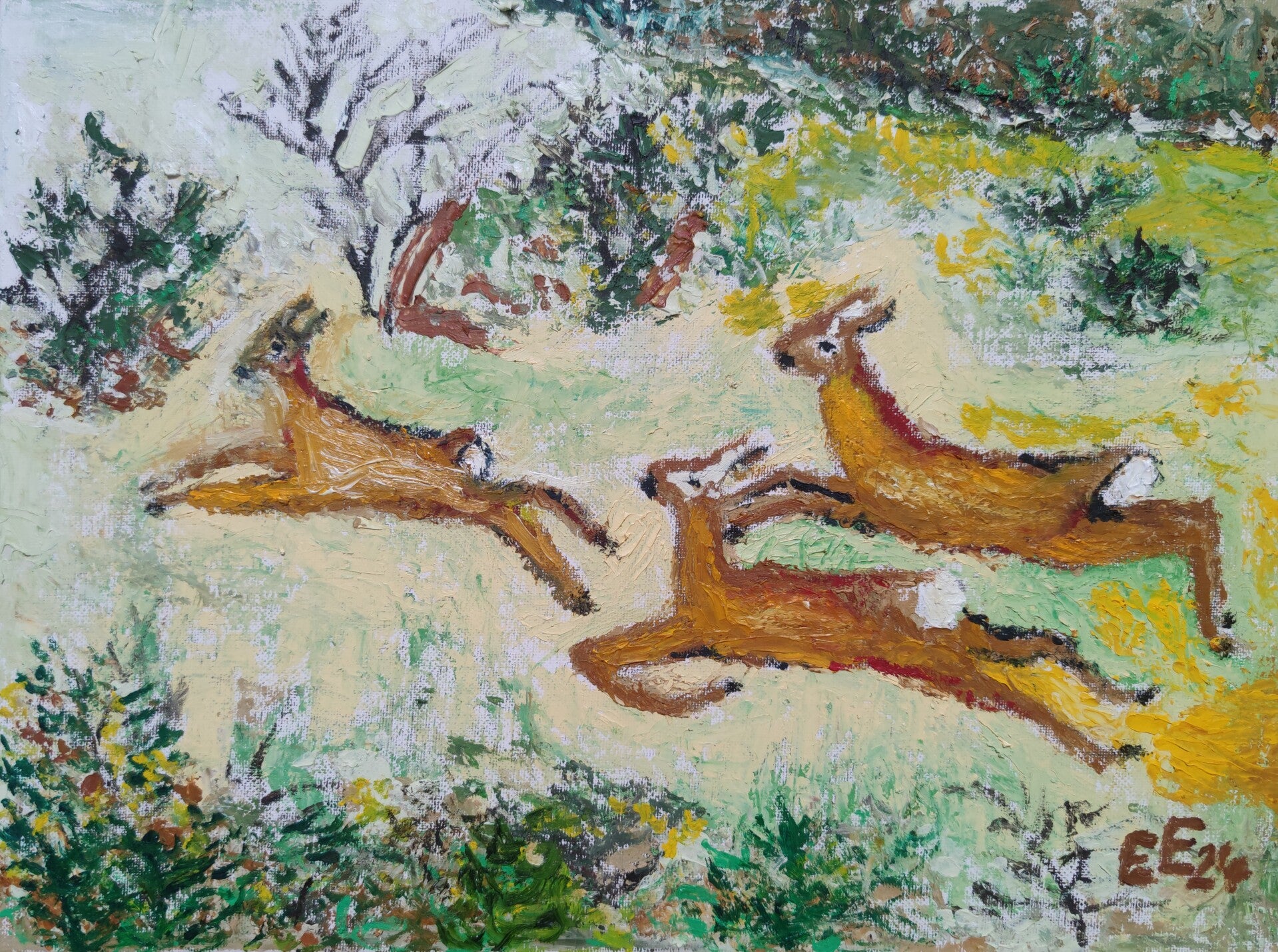 Rehe am Schloßpark Moritzburg