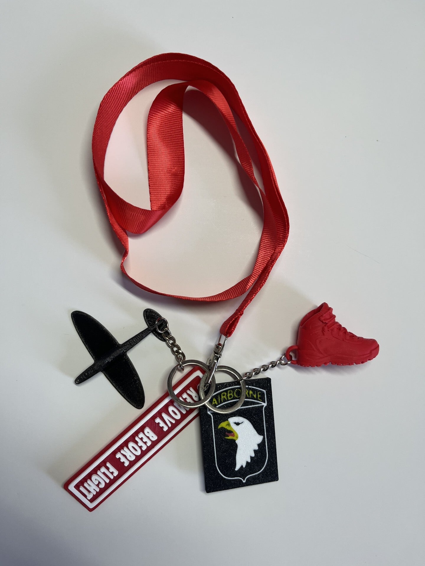 Lanyard Airborne wandeltocht rood