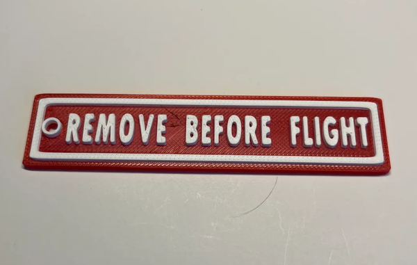Tag Remove Before Flight