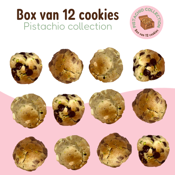 Pistachio collection - een box van 12 cookies