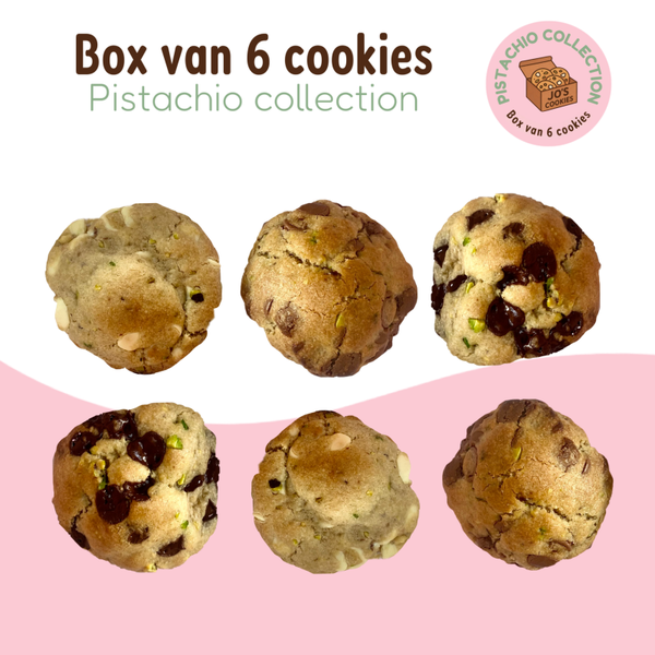 Pistachio collection - een box van 6 cookies